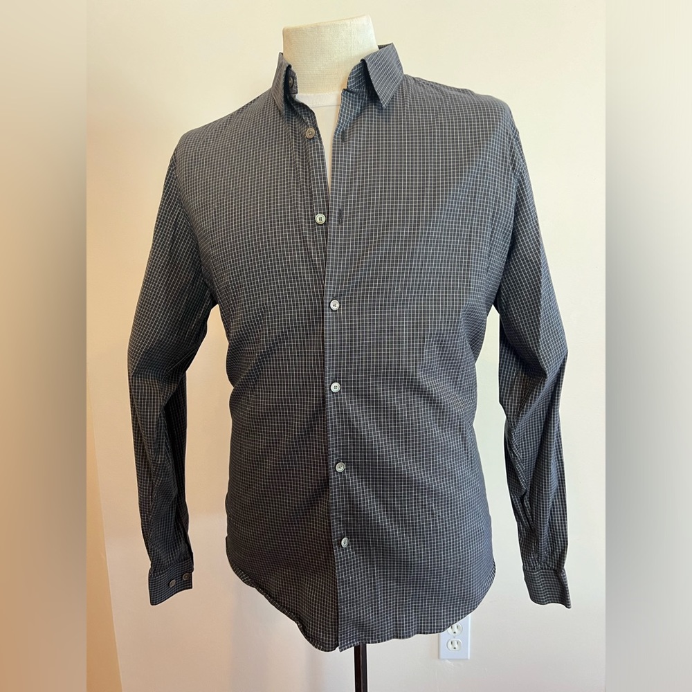 Theory Striped Square Men XL Button Down